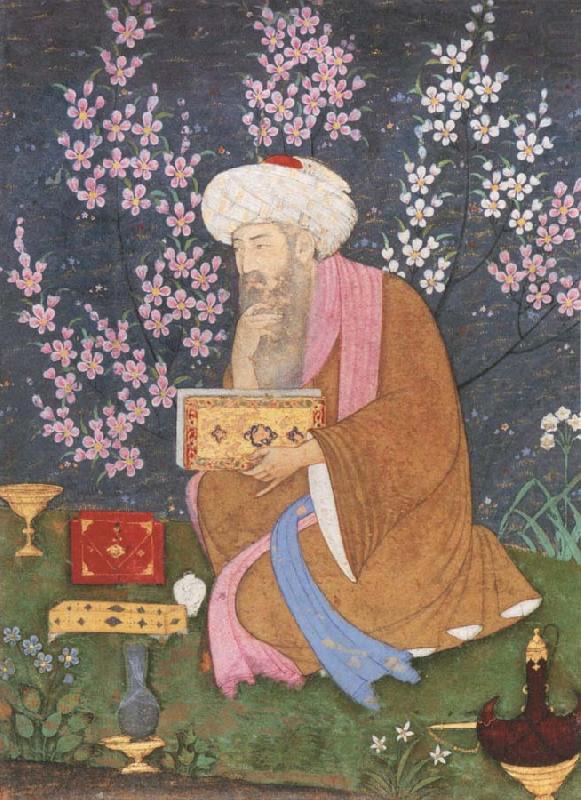 Poet in a garden, Ali of Golconda